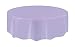 Round Lavender Plastic Tablecloth, 84"