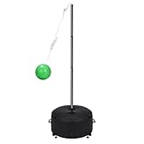 GADFISH Heavy Duty Tetherball Set with Ball and Rope, Adjustable Height Tether Ball Poles - Two usage methods, Portable Tetherball Kit for Indoor & Outdoor, Playground, Backyard, Fun for Adults & Kids