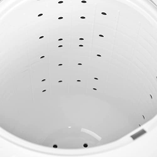 AKAI 7kg Twin-Tub Semi-Automatic Washing Machine, Powerful Pulsator, Energy Efficient, Easy Wash Timer, Spin Timer, 73WX 44DX93H in Cms, White WMMA-X07TT