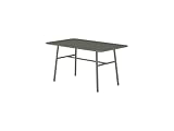 Optez pour un style intemporel avec la table basse de jardin en métal gris anthracite MIRMANDE usage extérieur, facile d'entretien pour un été coloré et serein