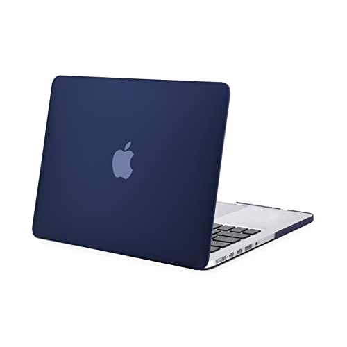 MOSISO Compatible with MacBook Pro 13 inch Case 2015 2014 2013 end 2012 Older Version (Models: A1502 & A1425) with Retina Display, Protective Plastic Hard Shell Case Cover, Navy Blue