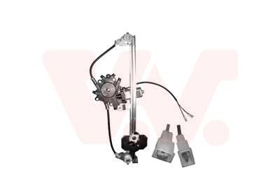 VAN WEZEL Elevalunas Atrás Derecha eléctrico con electromotor Compatible con MERCEDES-BENZ 190 W201 2017300446 A2017300446 C348 3020262
