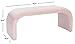 SAFAVIEH Home Collection Tenko Modern Light Pink Velvet Bench (Fully Assembled) BCH1300C