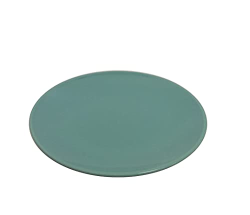 Plato de cerámica turquesa de 20 cm resistente para uso diario 2
