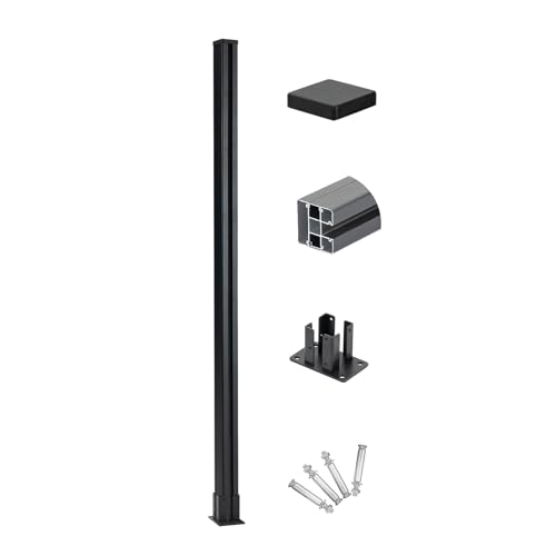 Six Feet Metal Posts Set For Wood-Plastic Composite Fence