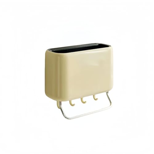 箸立て・ダブルタイプカトラリースタンド・水切り穴付き | 箸・フォーク・スプーン収納用・置き型&壁掛け対応 | 分離式構造・プラスチック製・Bブルー (Bブルー)