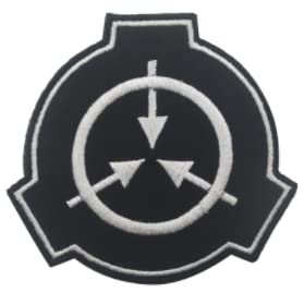 SCP Foundation Special Containment Procedures Foundation Tactical Armband Embroidered Patches Badges Morale Tactics Military Embroidery Patch Hook & Loop on The Back (Black)