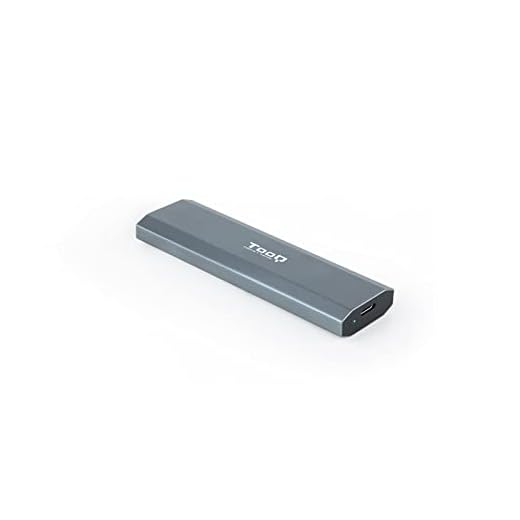 TOOQ TQE-2223G - Carcasa para SSD M.2 NVMe PCIe, Conexión USB-C (USB 3.1 Gen2 10Gbps), Aluminio, Apertura Fácil, Color Gris, 42 gr.