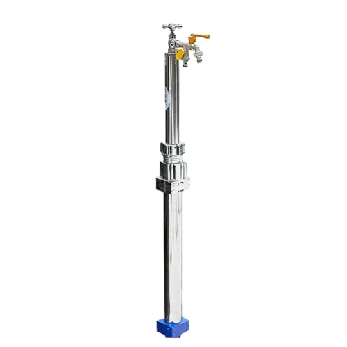 Columna de Agua Vertical Anticongelante para Exteriores de Acero Inoxidable 304, Poste De Agua Vertical Anticongelante para Jardín Al Aire Libre, Patio Exterior Fuente Columnade Agua(80cm/31.5in)