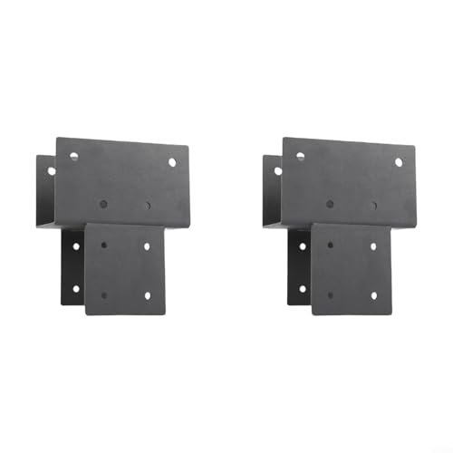 Heavy Duty Metal Gazebo Beam Connector for 4x4 Posts with Actual 3 5x3 5 Inch Dimensions, Suitable for Strengthening Outdoor Pavilion and Fence Post Construction Projects (2pcs)
