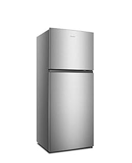 Hisense RT488N4DC2 Réfrigérateur double porte libre installation Total No Frost, système de ventilation Multi Air Flow, largeur 70 cm, couleur inox, capacité nette 375 L