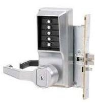 Kaba Simplex R8146B26D Right Hand Mechanical Pushbutton Lever Mortise Combination Entry Passage Lockout with Key Override; Best Prep Satin Chrome Finish