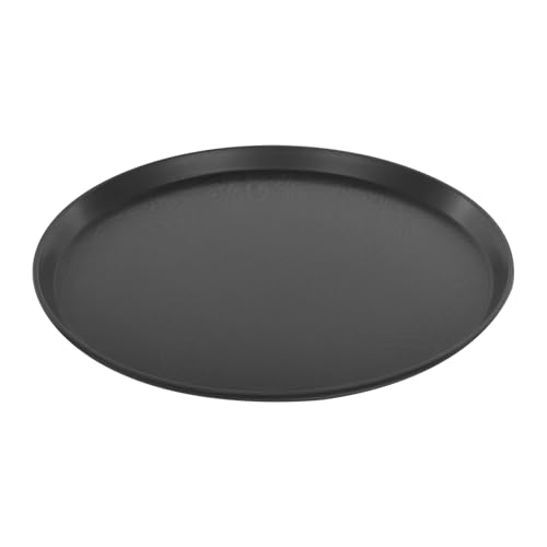 Juego de 8 bandejas de gastro, superficie antideslizante, borde alto, bandeja redonda para servir, bandeja de camarero para café, bar, restaurante (40 cm)