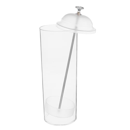 GRIRIW Straw Holders for Counter Plastic Straw Holder with Lid Straw Dispenser for Pencils Drawer