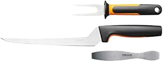 Fiskars Zestaw do ryb, Functional Form, Zawiera nóż do filetowania, szpikulec i pincetę do ości, Japońska stal nierdzewna/ tworzywo sztuczne, 1057560