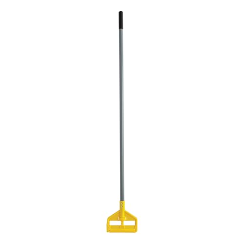 Rubbermaid Commercial Products Invader 54" Heavy Duty Fiberglass Wet Mop Handle, Yellow, for Professional/Industrial Floor Cleaning, Compatible with 1" Headband Mops