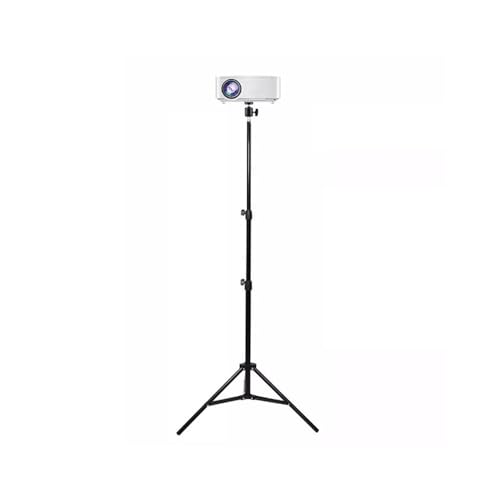 Soporte para proyector sin agujeros con base triangular estable para escritorio y dormitorio