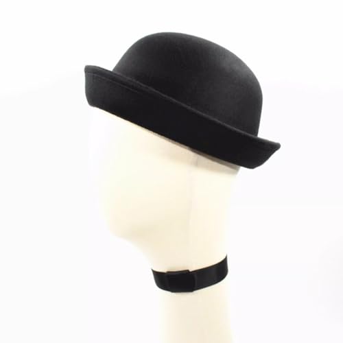 Chapeau melon noir vintage taille 56-58cm pour compléter votre style rétro - 4