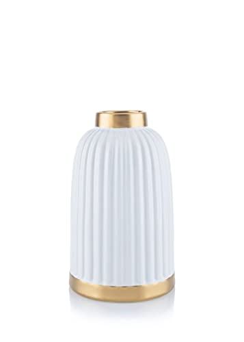 HowHomely Blumenvase Rosie aus Keramik weiß Cover