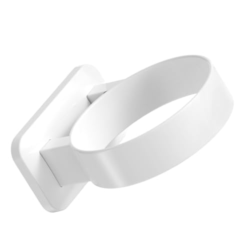 FRCOLOR Hair Dryer Station Shelf Wall-mounted Holder for Vanity Blower Rack No Drill Bathroom Organizer