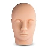 Manequim Cabeça Maleável Treino Cílios Sobrancelha Maquiagem