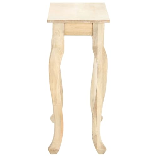 Table console en bois massif contre le manque de place, solution laquée pour entrée étroite