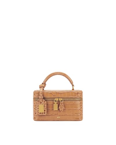 JW PEI Women's Cleo Box Shape Top Handle Bag - Brown Croc