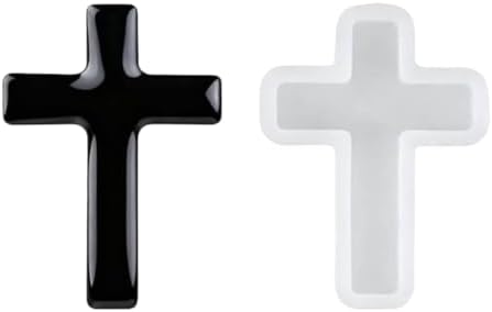DanLingJewelry 10Pcs Religious Crucifix Cross Shape Silicone Resin Casting Molds for Necklace Bracelet Key Chain Pendant Charm Jewelry Making image 4
