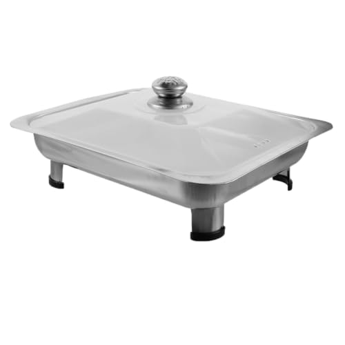 Buffet rectangular SHINEOFI de acero inoxidable con tapa para catering y eventos 2
