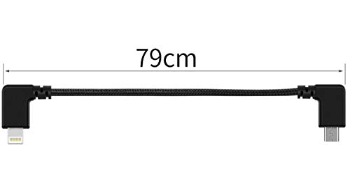 BTG Transfer Cable Micro-USB to Ligtning Compatible with Insta360 ONE/ONE X Camera - Compatible with Most iPhones