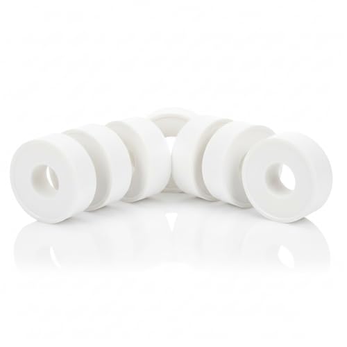 Wzhiy 6 Pack Plumbers Tape To Stop Leak,White PTFE Sealing Tape to Prevent Leakage