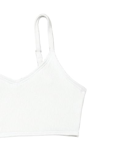 Image of WDIRARA Toddler Girl's 2 Piece Swimsuits Ribbed Color Block High Waisted Bikini Beach Sport Bathing Suit