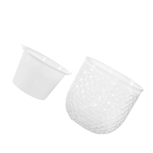 MIADOSHINSE Self-Watering Hydroponic Planter, Modern Tabletop Flower Pot with Water