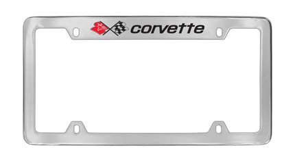 Soporte para placa Corvette C3 de metal cromado antioxidante 2