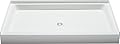 PROFLO PFSB5434 Morenci 54" x 34" Rectangular Shower Base with Single Threshold and Center Drain - White