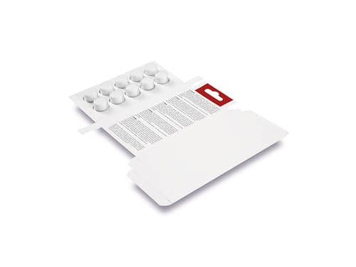 Miele Original 11201200 Cleaning Tablets for Coffee Machines, Removes Oil and Residue, 10 Tablets