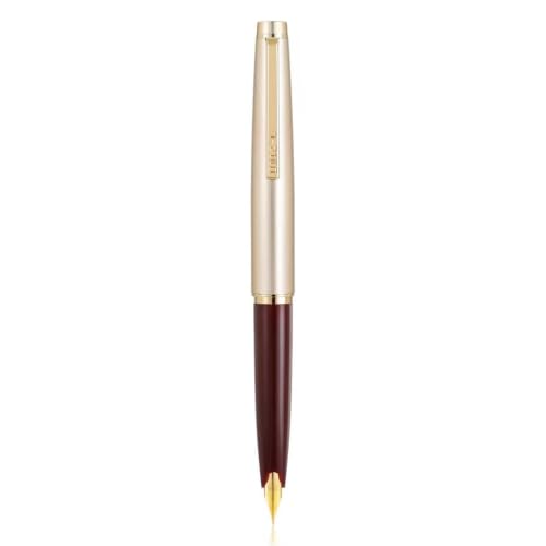 Image of Jinhao 59 Fountain Pen F Nib & Converter Champagne Mini Travel Pocket Pen