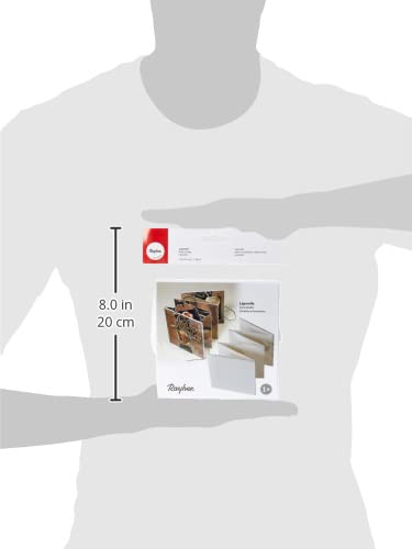 Álbum de recortes Rayher 8189100 con páginas blancas plegables en acordeón, mini álbum clásico de 13,5 x 13,5 cm miniatura 2