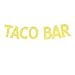 Gold Glitter Taco Bar Banner, Mexican Theme Party Decorations Signs Bunting Garland Photo Booth Props For Fiesta Party, Cinco De Mayo