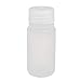 Aexit 50ml HDPE gauge Plastic Round Wide Mouth Sample Bottle Clear