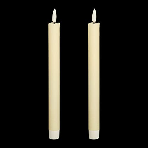Image of Wondise Flameless Taper Candles with 6H Timer Ivory