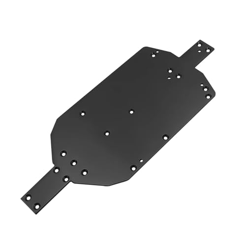 MJX 14210 14209 RCメタルシャーシガードプレート補強補強補強材用RCアップグレードアクセサリー 高速リモートコントロールカーOP改造パーツ装飾アクセサリー(黒、シャーシ)
