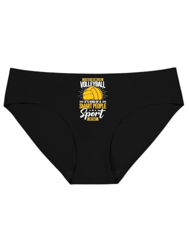 Hzzcongh Women's Seamless Underwear,Volleyball Player Coach,Custom Personalized Design Soft Stretch