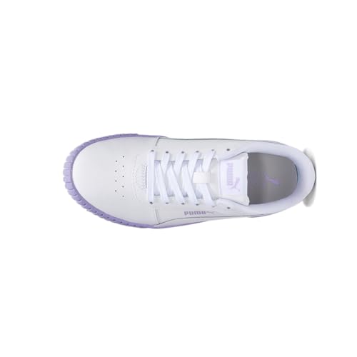 PUMA Kids Girls Carina 2.0 Speckle Fade Lace Up Sneakers Shoes Casual - Purple, White4