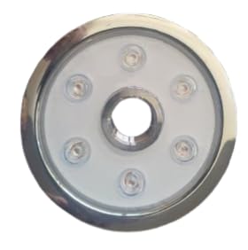 Fountain Light 18W | IP68 Waterproof Underwater Nozzle Light | Stainless Steel 304 | 12V DC Surface Mount Pond & Pool Light | White (150mm) (White)-image-37