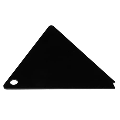 UPKOCH Raspador de Cera Triangular para Snowboard y Esquís, Herramienta Acrílica Negra, Mantenimiento para Tablas de Esquí, Accesorio Resistente para Deportes de Invierno al Aire Libre