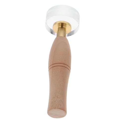 jojofuny Ergonomic Design Glass Grinding Pestle for Pigment Oil Painting Pottery Long Wooden Handle