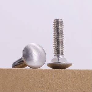 (6 Sets) 3/8"-16 X 4 Carriage Bolt With Hex Nuts And Flat Washers Sae, Round Head Square Neck Bolts, 304 Stainless Steel 18-8, Full Thread Unc #TOP7