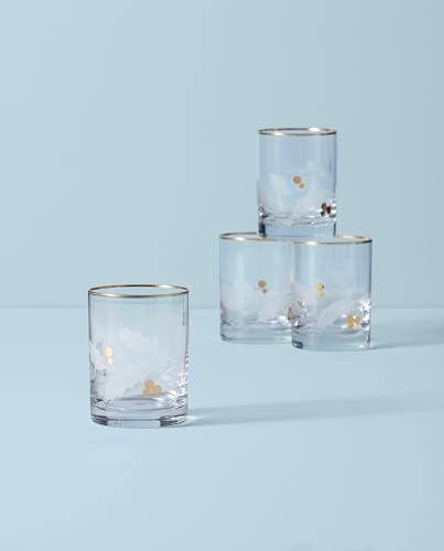 Lenox 886861 Holiday Gold 4-Piece Double Old Fashioned Set, Christmas Theme - Thumbnail 3