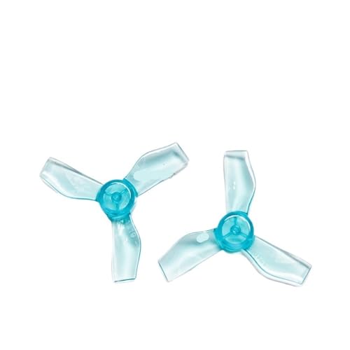 Hélices for drones RC 1219 à 3 pales 31mm bleu pour moteur sans balais